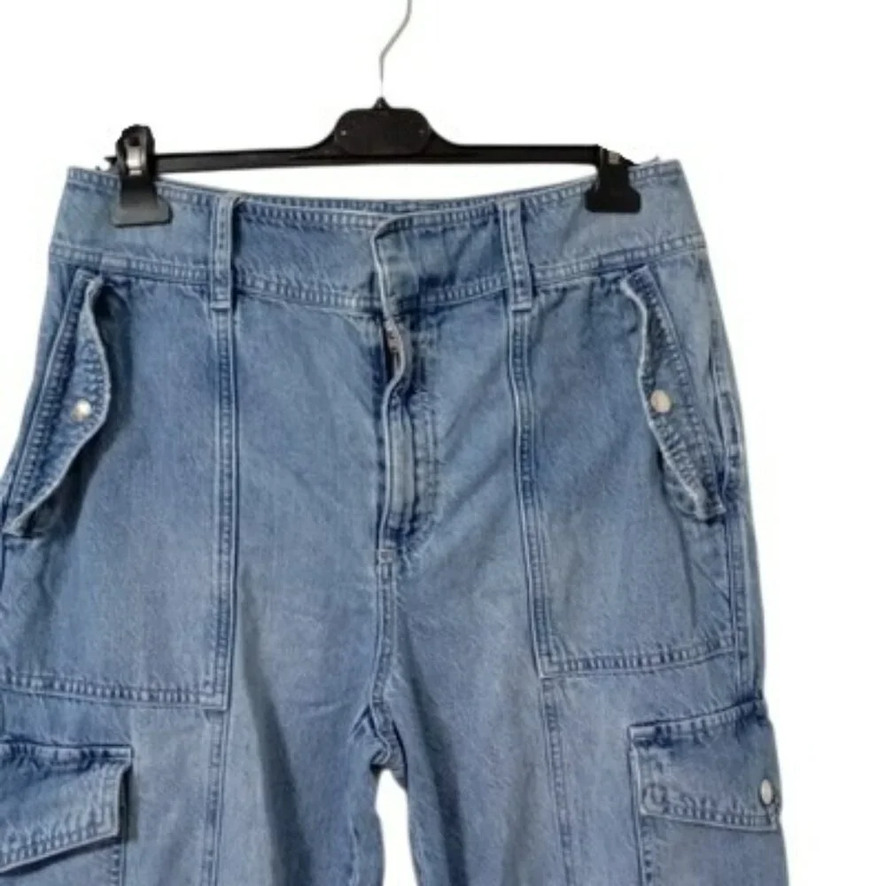 Lauren Ralph Lauren Jeans Denim Size 8 Blue Multi Pocket Womens